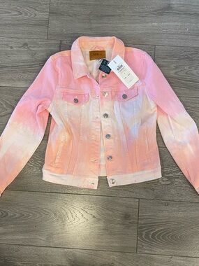 ONLY Light Pink Denim Tie Dye Jacket